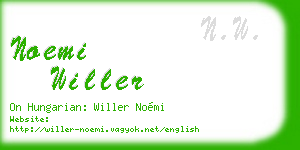 noemi willer business card